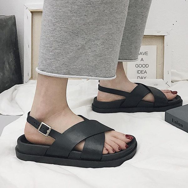 sandals gladiator women shoes solid color fashion women's peep toe elasticity soft sole footwear buckle leisure, Black
sandals gladiator women shoes solid color fashion women's peep toe elasticity soft sole footwear buckle leisure, Black