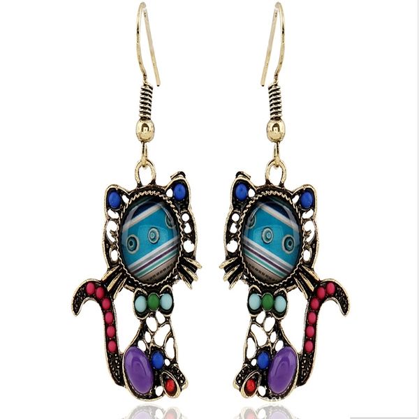 fashion temperament cute kitty star show earrings, Black
fashion temperament cute kitty star show earrings, Black