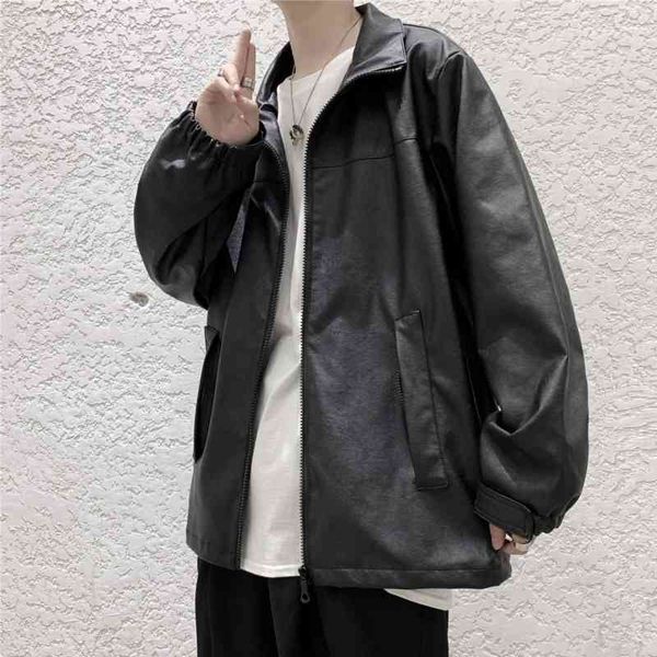 men's jackets autumn korean black leather fashion casual loose motorcycle mens streetwear wild hip-hop bomber men 80ub, Black;brown
men's jackets autumn korean black leather fashion casual loose motorcycle mens streetwear wild hip-hop bomber men 80ub, Black;brown