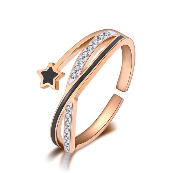 cluster rings bohemia style stainless steel party for women girls fashion black glaze star rhinestone open ring jewelry r19115, Golden;silver
cluster rings bohemia style stainless steel party for women girls fashion black glaze star rhinestone open ring jewelry r19115, Golden;silver