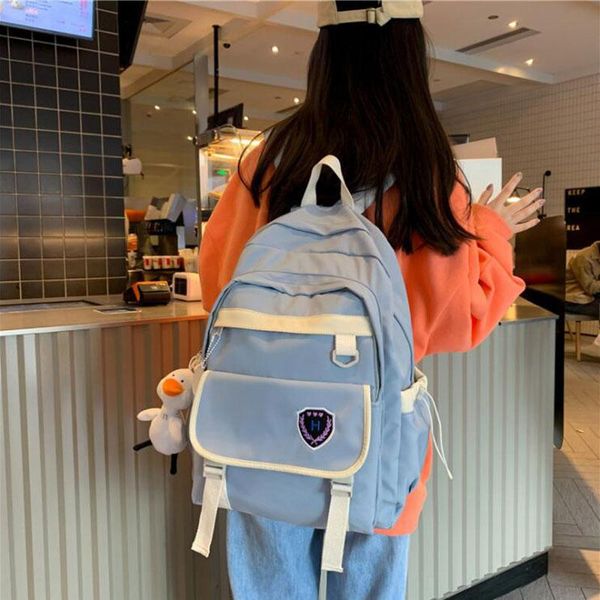 girl student school bag nylon waterproof campus men and women outdoor travel backpack teenager book
girl student school bag nylon waterproof campus men and women outdoor travel backpack teenager book