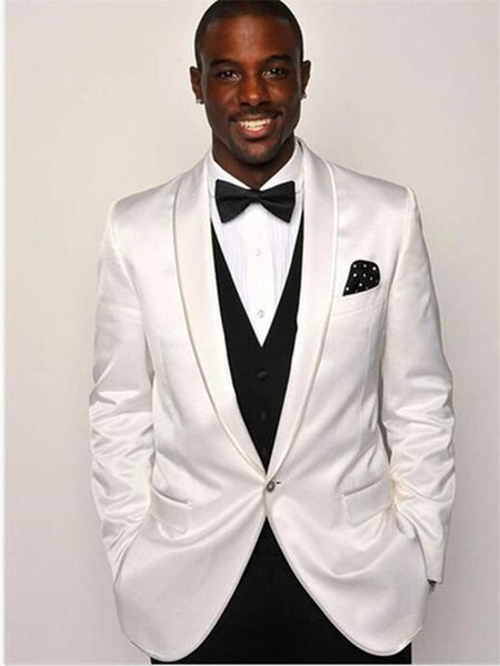 men's suits & blazers 2021 fashion men suit white jacket black vest wedding prom tuxedo slim fit custom groom blazer mens 3 piece, White;black
men's suits & blazers 2021 fashion men suit white jacket black vest wedding prom tuxedo slim fit custom groom blazer mens 3 piece, White;black