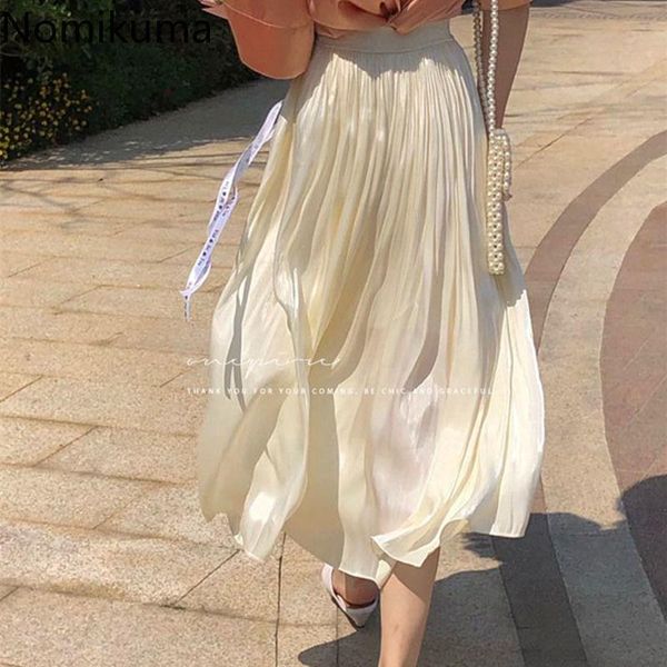 skirts nomikuma summer satin woman korean folds high waist a-line skirt causal fashion faldas mujer moda 2021 6j592, Black
skirts nomikuma summer satin woman korean folds high waist a-line skirt causal fashion faldas mujer moda 2021 6j592, Black