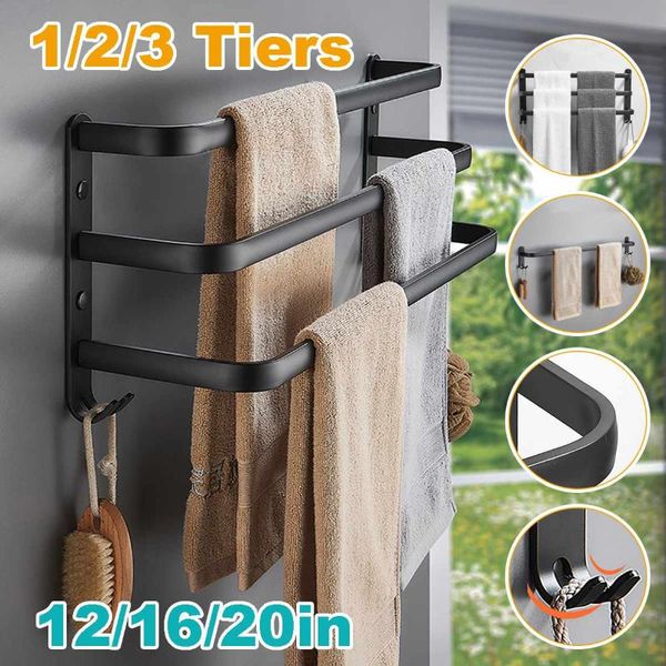 towel racks rack hanger rail wall mounted bathroom space aluminum black bar matte holder
towel racks rack hanger rail wall mounted bathroom space aluminum black bar matte holder