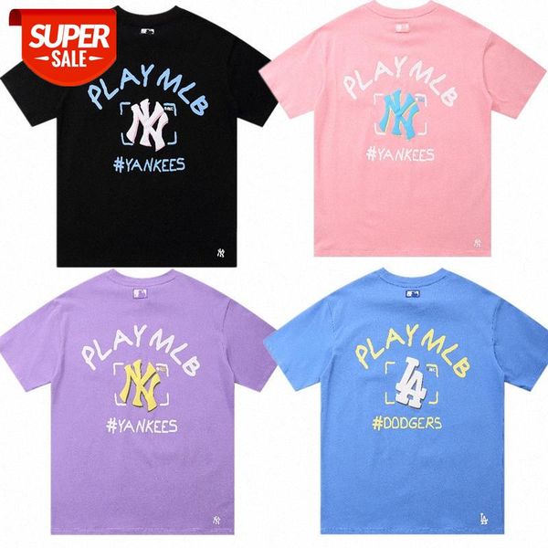 ny short-sleeved men and women couple yankees t-shirt graffiti printing la loose casual clothes cotton ins trend #du8q, White;black
ny short-sleeved men and women couple yankees t-shirt graffiti printing la loose casual clothes cotton ins trend #du8q, White;black