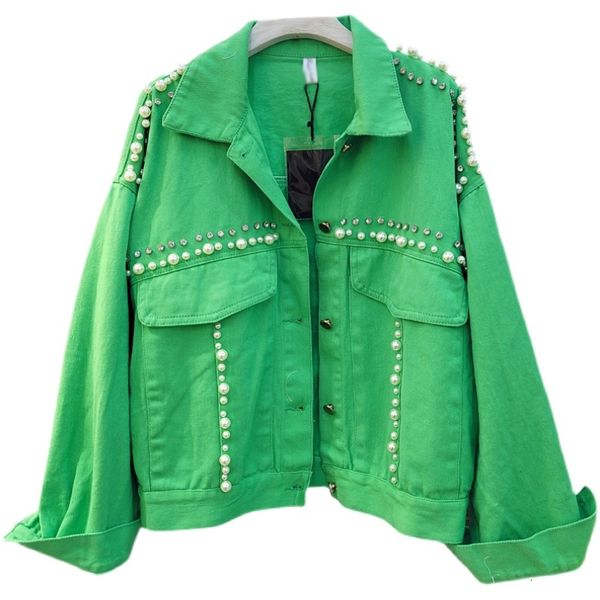 women's fur & faux spring autumn jeans jacket women fashion beaded diamonds pocket lapel short denim jackets female loose coat g1, Black
women's fur & faux spring autumn jeans jacket women fashion beaded diamonds pocket lapel short denim jackets female loose coat g1, Black