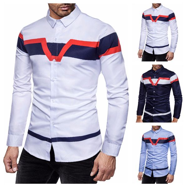 men's casual shirts spot street 2022 fashion versatile men's contrast color printed long sleeve shirt, White;black
men's casual shirts spot street 2022 fashion versatile men's contrast color printed long sleeve shirt, White;black