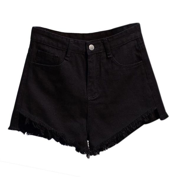 women's shorts vintage high waist denim women 2021 europe style fashion brand slim casual femme short jeans for summer streetwear, White;black
women's shorts vintage high waist denim women 2021 europe style fashion brand slim casual femme short jeans for summer streetwear, White;black