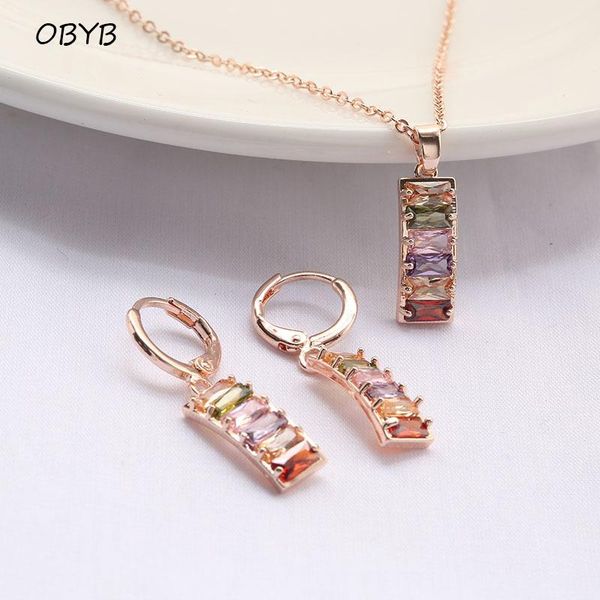 earrings & necklace obyb women luxury square crystal cz sets color rose gold pendant bridal accessories wedding jewelry, Silver
earrings & necklace obyb women luxury square crystal cz sets color rose gold pendant bridal accessories wedding jewelry, Silver