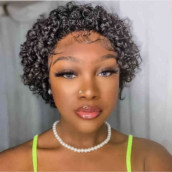xuchang hu wig selling t-shaped front lace short small curly heaear pixie curls wigs, Black
xuchang hu wig selling t-shaped front lace short small curly heaear pixie curls wigs, Black