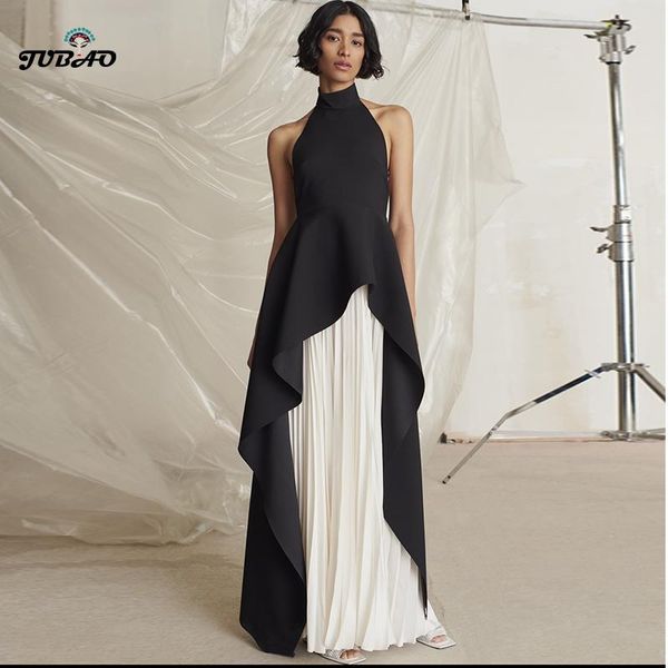 casual dresses fashion women elegant dress two piece black white ruffled a-line backless evening celebrity night club vestidos, Black;gray
casual dresses fashion women elegant dress two piece black white ruffled a-line backless evening celebrity night club vestidos, Black;gray