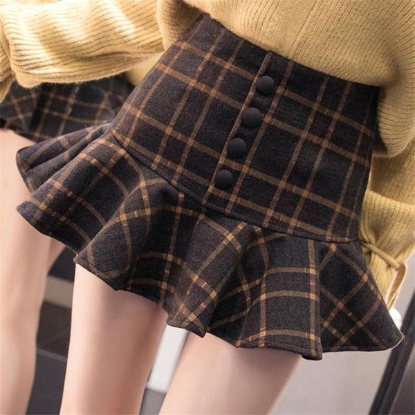 skirts gowyimmes spring fashion women high waist ruffles shorts skirt aurumn girl woolen plaid kawaii harajuku mini jk 903, Black
skirts gowyimmes spring fashion women high waist ruffles shorts skirt aurumn girl woolen plaid kawaii harajuku mini jk 903, Black