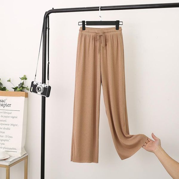 women's pants & capris 2021 spring and summer ladies ice silk soft mopping wide-leg drape high-waist slim-fitting casual loose straight, Black;white
women's pants & capris 2021 spring and summer ladies ice silk soft mopping wide-leg drape high-waist slim-fitting casual loose straight, Black;white