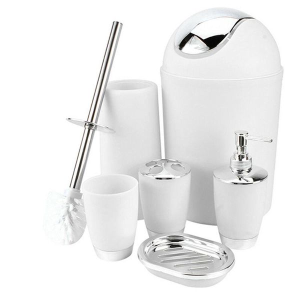 bath accessory set bathroom accessories 6pcs decor storage soap dispenser toothbrush toilet brush holder trash bin modern home
bath accessory set bathroom accessories 6pcs decor storage soap dispenser toothbrush toilet brush holder trash bin modern home