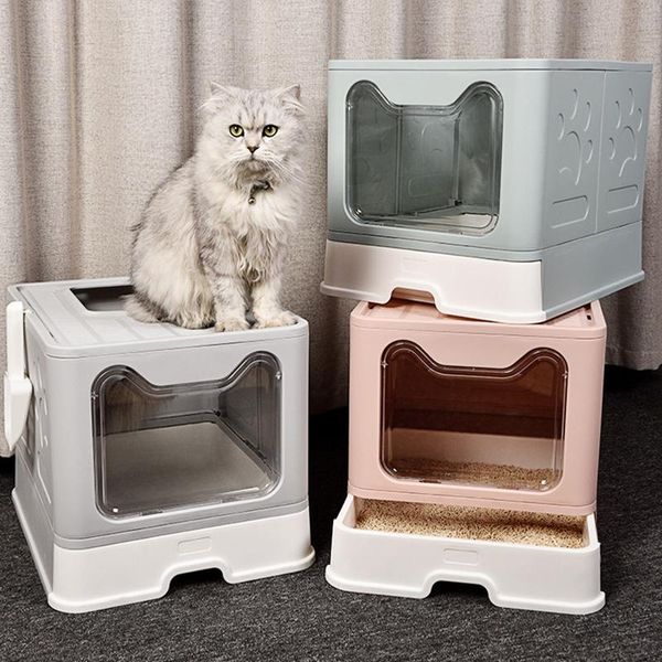 cat potty foldable anti-splashing litter box splash-proof tray with shovel non-toxic cleaning pet product dog travel & outdoors
cat potty foldable anti-splashing litter box splash-proof tray with shovel non-toxic cleaning pet product dog travel & outdoors