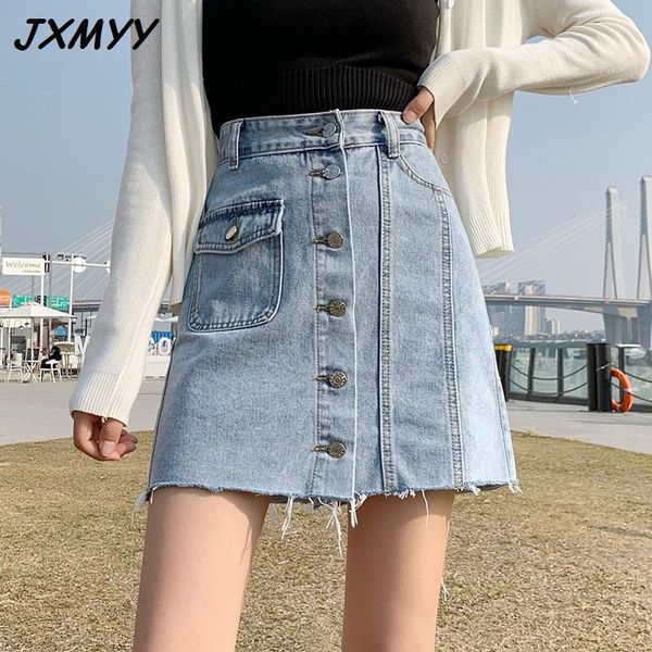 korean version of the single-breasted denim skirt, all-match slim, high-waisted a-line summer girl auyiyi skirts, Black
korean version of the single-breasted denim skirt, all-match slim, high-waisted a-line summer girl auyiyi skirts, Black