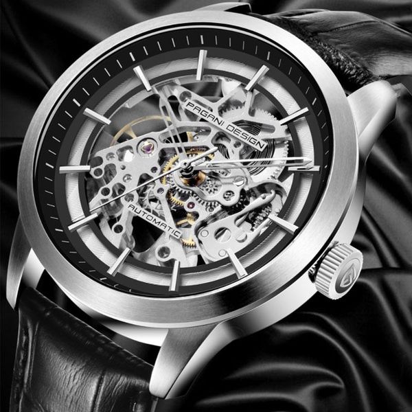 wristwatches steel mechanical watches mens classic leather hollow waterproof men's quartz watch automatic clock, Slivery;brown
wristwatches steel mechanical watches mens classic leather hollow waterproof men's quartz watch automatic clock, Slivery;brown