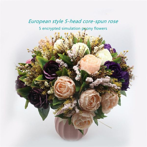 decorative flowers & wreaths -selling european-style simulation flower multi-color high-end bouquet home el wedding christmas decoration diy
decorative flowers & wreaths -selling european-style simulation flower multi-color high-end bouquet home el wedding christmas decoration diy