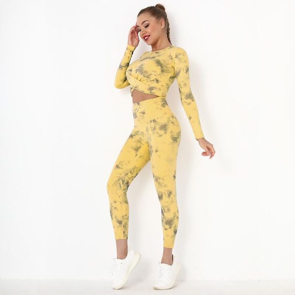 yoga outfit women tie-dye set sportswear high waist gym leggings + sports long sleeve crop 2pcs running suits fitness cloth
yoga outfit women tie-dye set sportswear high waist gym leggings + sports long sleeve crop 2pcs running suits fitness cloth