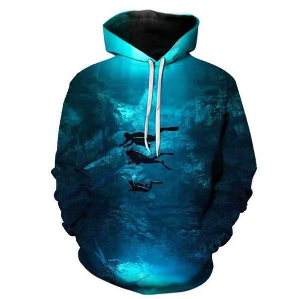 men's hoodies & sweatshirts dive into the sea underwater diving fish men women casual fashion long sleeve streetwear tees clothes, Black
men's hoodies & sweatshirts dive into the sea underwater diving fish men women casual fashion long sleeve streetwear tees clothes, Black