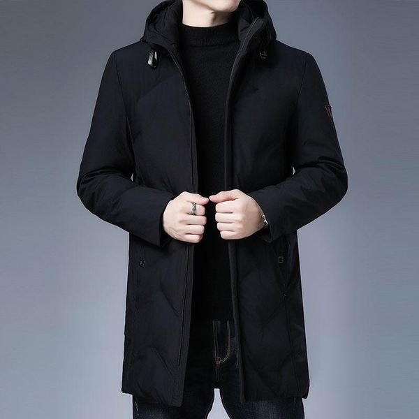 men's down & parkas winter jacket men white duck hooded jackets coats long warm fashion casual clothing, Black
men's down & parkas winter jacket men white duck hooded jackets coats long warm fashion casual clothing, Black
