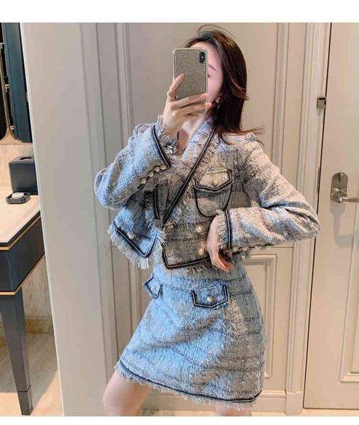 two piece dress zawfl tassel pocket tweed jacket women's shorts fashionable short skirt two-piece spring autumn fashion suit, White
two piece dress zawfl tassel pocket tweed jacket women's shorts fashionable short skirt two-piece spring autumn fashion suit, White