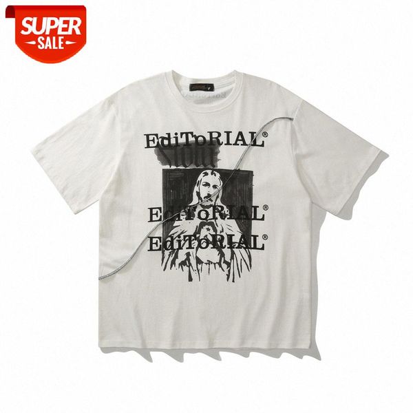 character print short-sleeved t-shirt men ins european and american five-point sleeves summer street flow loose half-sleeved #2h7d, White;black
character print short-sleeved t-shirt men ins european and american five-point sleeves summer street flow loose half-sleeved #2h7d, White;black