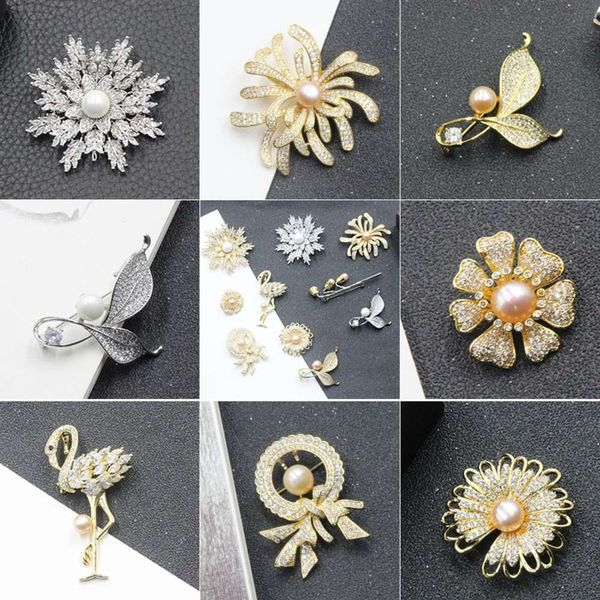 golden freshwater pearl snowflake brooch temperament coat pin scarves button accessories versatile simple, Gray
golden freshwater pearl snowflake brooch temperament coat pin scarves button accessories versatile simple, Gray