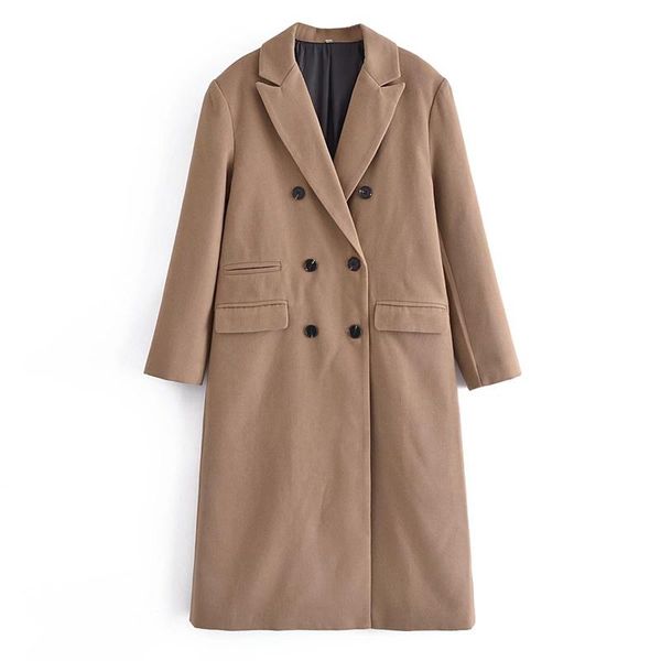 women's jackets woman elegant brown loose double breasted coats 2021 autumn female solid hhigh street long outwear ladies causal woolen, Black;brown
women's jackets woman elegant brown loose double breasted coats 2021 autumn female solid hhigh street long outwear ladies causal woolen, Black;brown