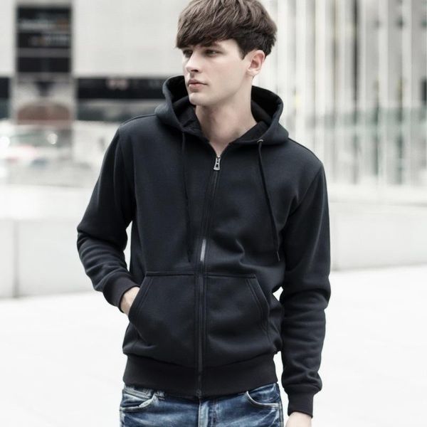 men's hoodies & sweatshirts casual sweater youth solid color hoodie cotton knitted cardigan hooded jacket large size, Black
men's hoodies & sweatshirts casual sweater youth solid color hoodie cotton knitted cardigan hooded jacket large size, Black