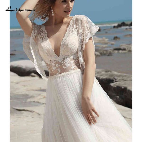 new 2021 wedding backless batwing sleeve v-neck beach bridal gowns floor length pleat aline vintage tulle lady g37v, White
new 2021 wedding backless batwing sleeve v-neck beach bridal gowns floor length pleat aline vintage tulle lady g37v, White