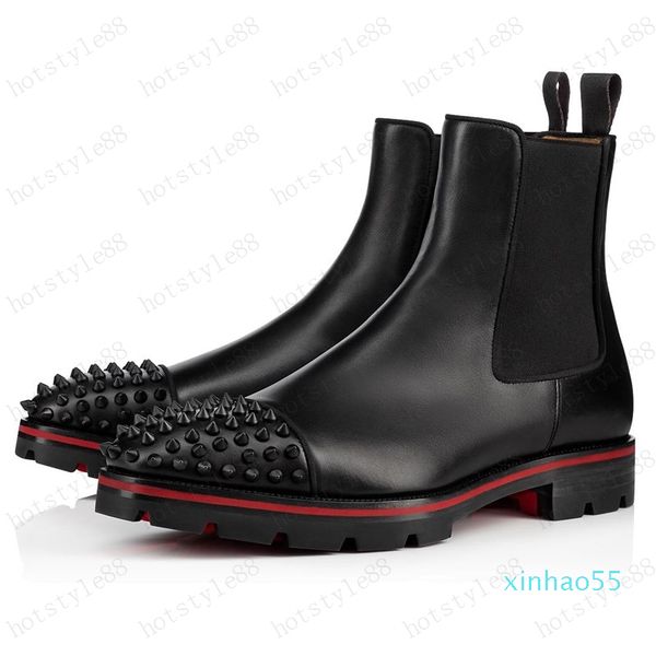 style red bottoms sneaker men boot spikes suede leather red sole men shoes super perfect melon motorcycle ankle boot for men x1, Black
style red bottoms sneaker men boot spikes suede leather red sole men shoes super perfect melon motorcycle ankle boot for men x1, Black