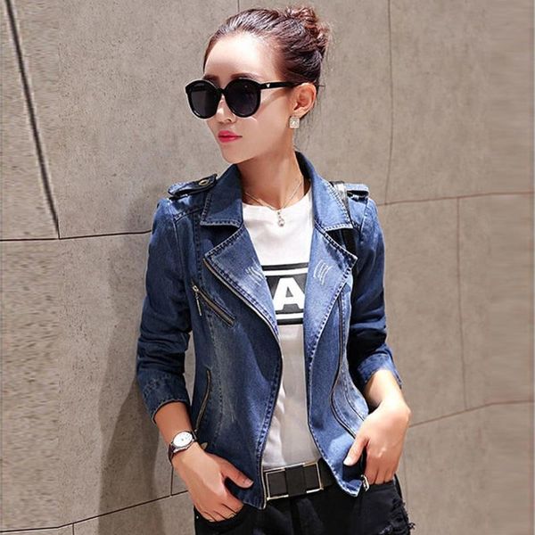 women's jackets women's spring and autumn korean version of the denim short jacket slim all-match fashion small suit, Black;brown
women's jackets women's spring and autumn korean version of the denim short jacket slim all-match fashion small suit, Black;brown