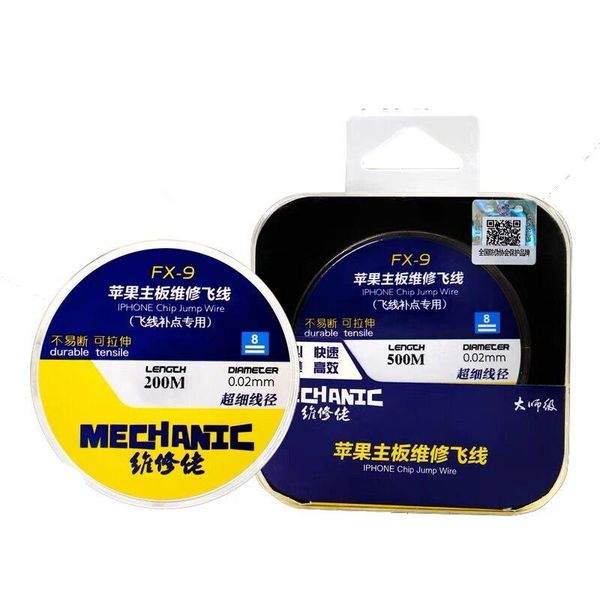 professional hand tool sets mechanic fx-9 mobile phone motherboard maintenance line pcb board repairing link wire 0.01/0.02mm pure coppe
professional hand tool sets mechanic fx-9 mobile phone motherboard maintenance line pcb board repairing link wire 0.01/0.02mm pure coppe