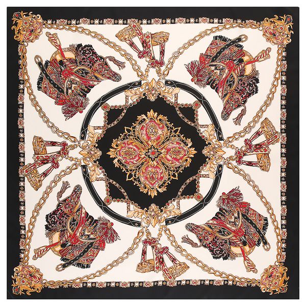 luxury brand new design saddle chain square scarf 130cm twill silk scarf women kerchief scarves for ladies summer shawl szalikg, Blue;gray
luxury brand new design saddle chain square scarf 130cm twill silk scarf women kerchief scarves for ladies summer shawl szalikg, Blue;gray