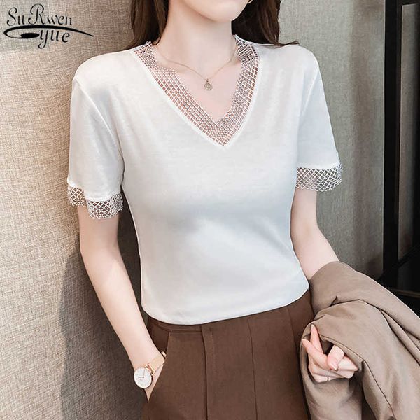 korean clothes women short sleeve shirts summer bottom shirt v-neck fashion cotton blouse loose white shirt mesh 13592 210527
korean clothes women short sleeve shirts summer bottom shirt v-neck fashion cotton blouse loose white shirt mesh 13592 210527