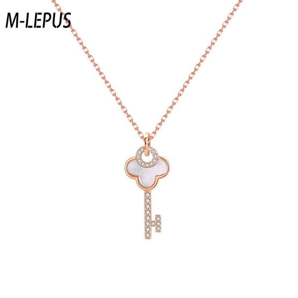 cute key shell pendant necklace titanium steel chain inlaid zircon fashion trendy lady jewelry birthday gift chains, Silver
cute key shell pendant necklace titanium steel chain inlaid zircon fashion trendy lady jewelry birthday gift chains, Silver