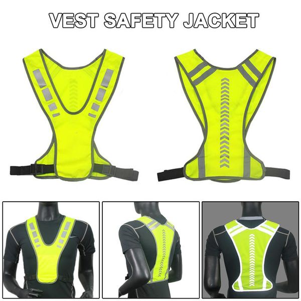 reflective vest safe jacket for running jogging cycling motorcycle night edf88 back support, Black;blue
reflective vest safe jacket for running jogging cycling motorcycle night edf88 back support, Black;blue