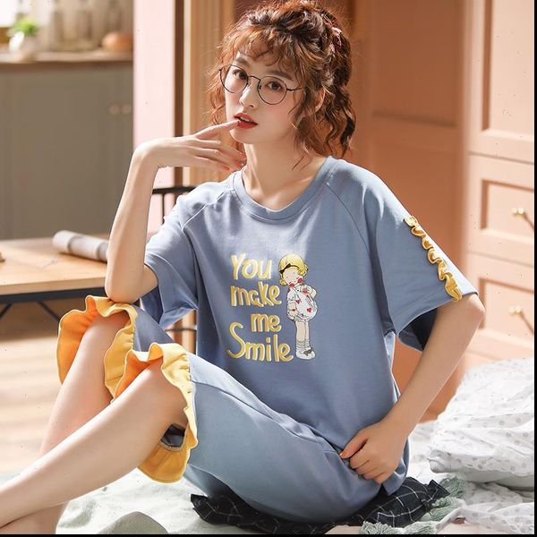 pajama set summer womens sleepwears plus size knit cotton nightwear large 5xl short sleeve sleepwear and homewear pajamas, Black;red
pajama set summer womens sleepwears plus size knit cotton nightwear large 5xl short sleeve sleepwear and homewear pajamas, Black;red