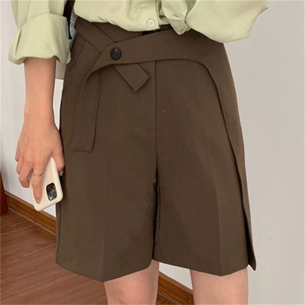 women's shorts brown minimalist plus chic femme prom straight stylish wide party streetwear loose high waist casual all-match iep4, White;black
women's shorts brown minimalist plus chic femme prom straight stylish wide party streetwear loose high waist casual all-match iep4, White;black