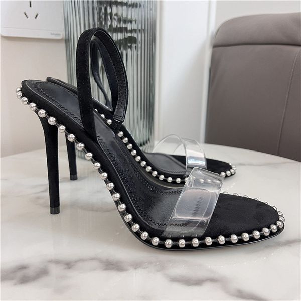 casual designer lady fashion women sandals black suede genuine leather pvc clear strappy spikes rount toe slingback high heels party shoes
casual designer lady fashion women sandals black suede genuine leather pvc clear strappy spikes rount toe slingback high heels party shoes
