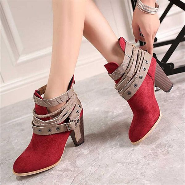 boots autumn products suede thick heel women's ankle round toe mid-heel tassel belt buckle design casual short with zipper, Black
boots autumn products suede thick heel women's ankle round toe mid-heel tassel belt buckle design casual short with zipper, Black