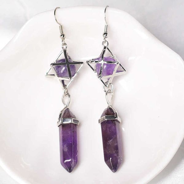 natural crystals 1pc earrings, crystal erts magic restoration and healing hexagon pill women's jewels diy poison, Golden
natural crystals 1pc earrings, crystal erts magic restoration and healing hexagon pill women's jewels diy poison, Golden