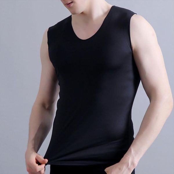 men slim tanksleeveless mens v neck high elastic casual bottoming vest undershirts wide shoulder tank fs99, White;black
men slim tanksleeveless mens v neck high elastic casual bottoming vest undershirts wide shoulder tank fs99, White;black
