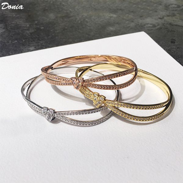 donia jewelry tri color electroplating exaggerated miniature inlaid diamond cross thread copper bracelet personalized designer bracelet, Black
donia jewelry tri color electroplating exaggerated miniature inlaid diamond cross thread copper bracelet personalized designer bracelet, Black