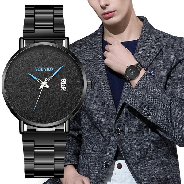 wristwatches simple mens wrist watch business ultra-thin waterproof calendar dial black stainless steel strap men quartz watches montre homm, Slivery;brown
wristwatches simple mens wrist watch business ultra-thin waterproof calendar dial black stainless steel strap men quartz watches montre homm, Slivery;brown