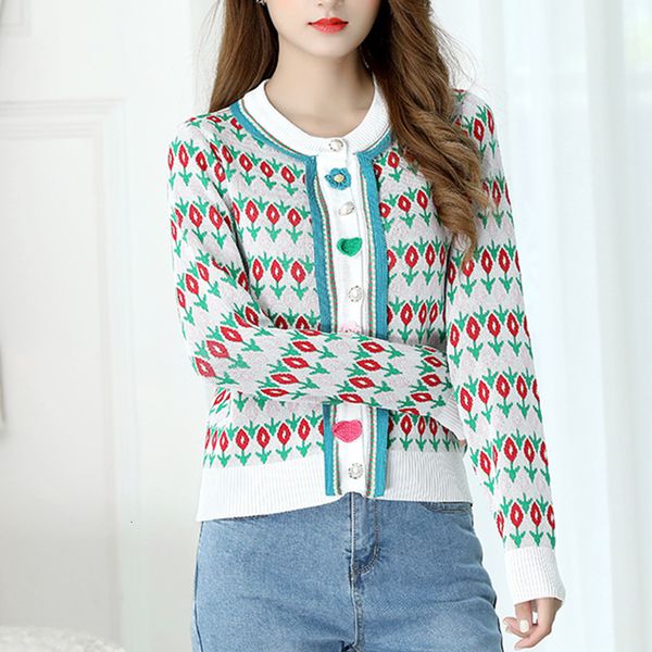 t shirt fall women's knit cardigan winter round neck long sleeve floral print female boho sweater coat, White
t shirt fall women's knit cardigan winter round neck long sleeve floral print female boho sweater coat, White