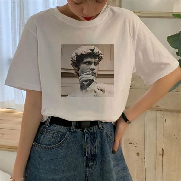 summer fashion and women casual men funny harajuku short sleeve o neck printed david statue bubble gum chewing tees, White;black
summer fashion and women casual men funny harajuku short sleeve o neck printed david statue bubble gum chewing tees, White;black