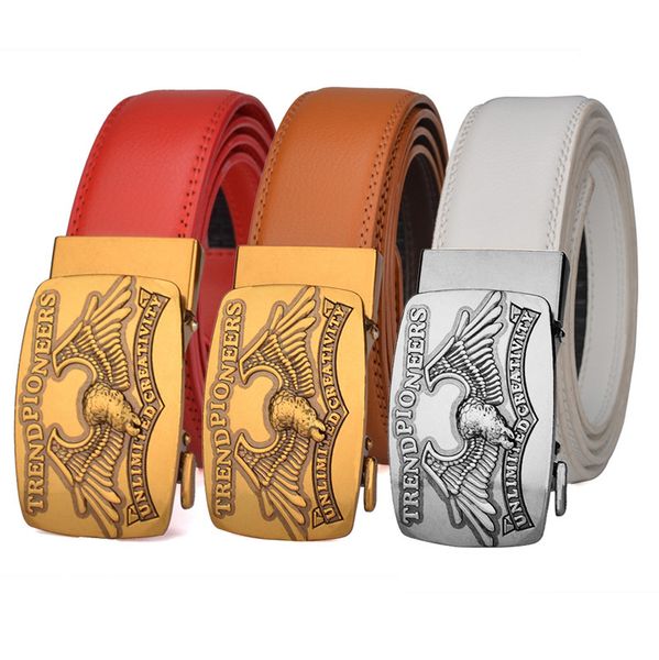 bronze bat buckle middle-aged and young men's leather automatic belt red white, Black;brown
bronze bat buckle middle-aged and young men's leather automatic belt red white, Black;brown