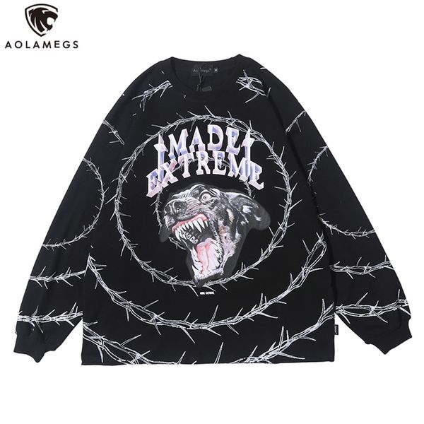 aolamegs sweatshirt men vicious dog printed men pullover casual cozy o-neck high street style hoodies streetwear couple autumn 210728, Black
aolamegs sweatshirt men vicious dog printed men pullover casual cozy o-neck high street style hoodies streetwear couple autumn 210728, Black